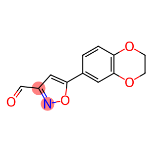 3-Isoxazolecarboxaldehyde,  5-(2,3-dihydro-1,4-benzodioxin-6-yl)-