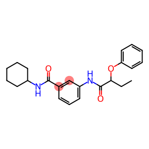 N-cyclohexyl-3-[(2-phenoxybutanoyl)amino]benzamide