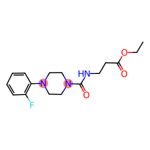 ethyl 3-[[4-(2-fluorophenyl)piperazine-1-carbonyl]amino]propanoate