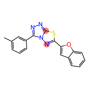 6-(1-benzofuran-2-yl)-3-(3-methylphenyl)[1,2,4]triazolo[3,4-b][1,3,4]thiadiazole