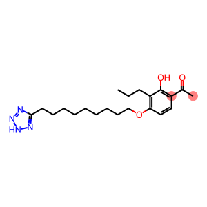 Ethanone, 1-[2-hydroxy-3-propyl-4-[[9-(2H-tetrazol-5-yl)nonyl]oxy]phenyl]-