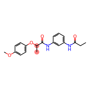 2-(4-methoxyphenoxy)-N-[3-(propionylamino)phenyl]propanamide