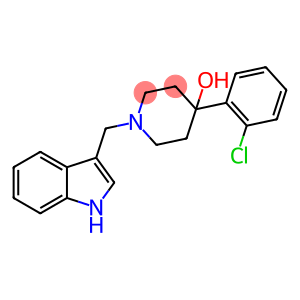 4-Piperidinol, 4-(2-chlorophenyl)-1-(1H-indol-3-ylmethyl)-