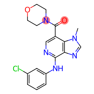 [4-[(3-氯苯基)氨基]-1-甲基-1H-咪唑并[4,5-C]吡啶-7-基]-4-吗啉基甲酮