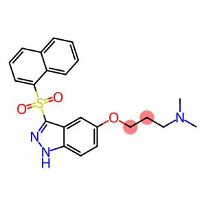 1-Propanamine, N,N-dimethyl-3-[[3-(1-naphthalenylsulfonyl)-1H-indazol-5-yl]oxy]-