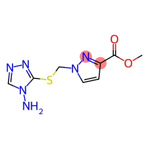 1H-Pyrazole-3-carboxylic acid, 1-[[(4-amino-4H-1,2,4-triazol-3-yl)thio]methyl]-, methyl ester