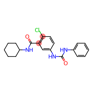 5-[(anilinocarbonyl)amino]-2-chloro-N-cyclohexylbenzamide