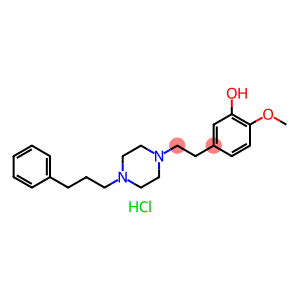 2-Methoxy-5-[2-[4-(3-phenylpropyl)-1-piperazinyl]ethyl]phenol dihydrochloride