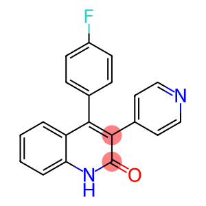2(1H)-Quinolinone, 4-(4-fluorophenyl)-3-(4-pyridinyl)-