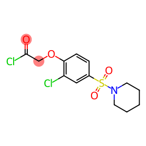 Acetyl chloride, 2-[2-chloro-4-(1-piperidinylsulfonyl)phenoxy]-