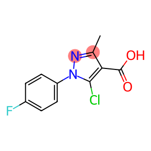 1H-Pyrazole-4-carboxylic acid, 5-chloro-1-(4-fluorophenyl)-3-methyl-