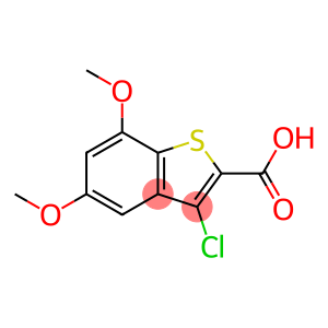 3-CHLORO-5,7-DIMETHOXY-1-BENZOTHIOPHENE-2-CARBOXYLIC ACID