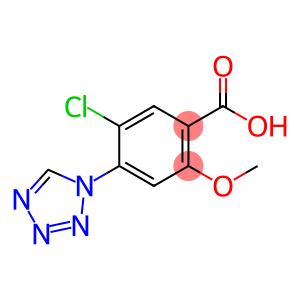 5-chloro-2-methoxy-4-(1-tetrazolyl)benzoic acid