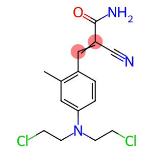 2-Propenamide, 3-[4-[bis(2-chloroethyl)amino]-2-methylphenyl]-2-cyano-
