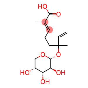 6 alpha-arabinosyloxy-2,6-dimethyl-2,7-octadienoic acid