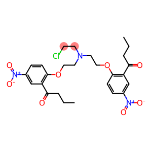 N,N-bis(2-(2-butanoyl)-4-nitrophenoxyethyl)-N-(2-chloroethyl)amine
