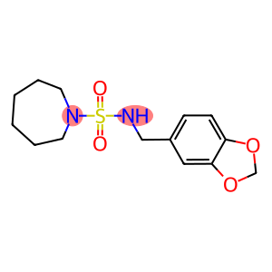 N-(1,3-benzodioxol-5-ylmethyl)-1-azepanesulfonamide