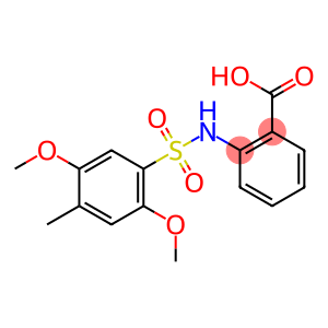 2-{[(2,5-dimethoxy-4-methylphenyl)sulfonyl]amino}benzoic acid