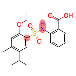 2-{[(2-ethoxy-5-isopropyl-4-methylphenyl)sulfonyl]amino}benzoic acid