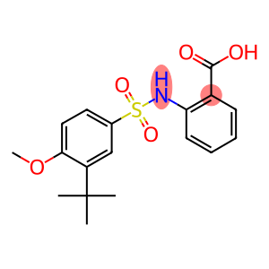 2-{[(3-tert-butyl-4-methoxyphenyl)sulfonyl]amino}benzoic acid