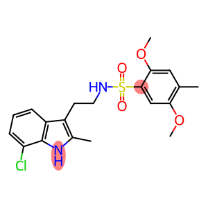 N-[2-(7-chloro-2-methyl-1H-indol-3-yl)ethyl]-2,5-dimethoxy-4-methylbenzenesulfonamide