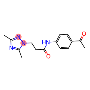 N-(4-acetylphenyl)-3-(3,5-dimethyl-1H-1,2,4-triazol-1-yl)propanamide