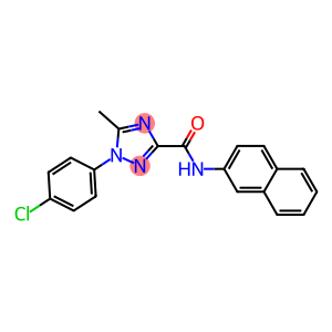 1-(4-chlorophenyl)-5-methyl-N-(2-naphthyl)-1H-1,2,4-triazole-3-carboxamide