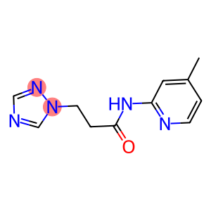 N-(4-methyl-2-pyridinyl)-3-(1H-1,2,4-triazol-1-yl)propanamide