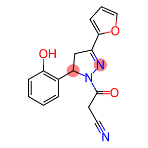 3-[3-(2-furyl)-5-(2-hydroxyphenyl)-4,5-dihydro-1H-pyrazol-1-yl]-3-oxopropanenitrile