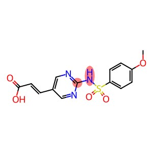 2-PROPENOIC ACID, 3-[2-[[(4-METHOXYPHENYL)SULFONYL]AMINO]-5-PYRIMIDINYL]-