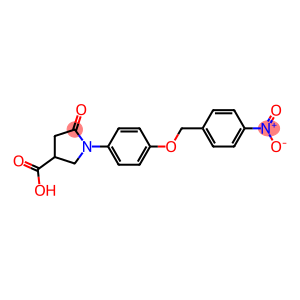 3-PYRROLIDINECARBOXYLIC ACID, 1-[4-[(4-NITROPHENYL)METHOXY]PHENYL]-5-OXO-