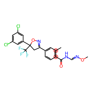 Benzamide, 4-[5-(3,5-dichlorophenyl)-4,5-dihydro-5-(trifluoromethyl)-3-isoxazolyl]-N-[(E)-(methoxyimino)methyl]-2-methyl-