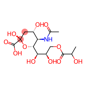 (2S,4S,5R,6R)-5-acetamido-6-[(1R,2R)-1,2-dihydroxy-3-(2-hydroxypropanoyloxy)propyl]-2,4-dihydroxyoxane-2-carboxylic acid