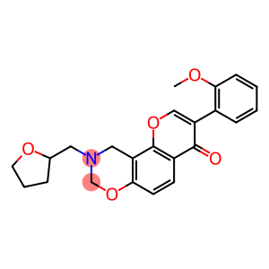 3-(2-methoxyphenyl)-9-(tetrahydrofuran-2-ylmethyl)-9,10-dihydro-4H,8H-chromeno[8,7-e][1,3]oxazin-4-one