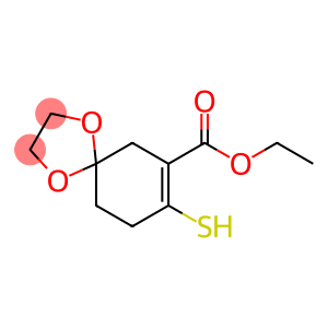 ethyl 8-mercapto-1,4-dioxaspiro[4.5]dec-7-ene-7-carboxylate