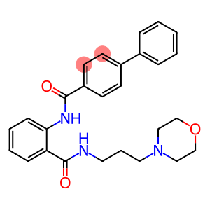 N-(2-{[3-(morpholin-4-yl)propyl]carbamoyl}phenyl)biphenyl-4-carboxamide