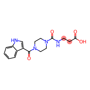 3-[[4-(1H-indole-3-carbonyl)piperazine-1-carbonyl]amino]propanoic acid