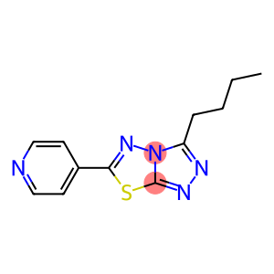 3-butyl-6-(4-pyridinyl)[1,2,4]triazolo[3,4-b][1,3,4]thiadiazole