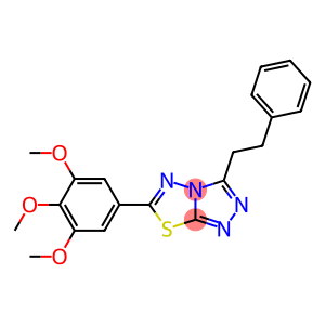 3-(2-phenylethyl)-6-(3,4,5-trimethoxyphenyl)[1,2,4]triazolo[3,4-b][1,3,4]thiadiazole