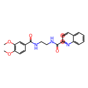 N-{2-[(3,4-dimethoxybenzoyl)amino]ethyl}-2-quinolinecarboxamide