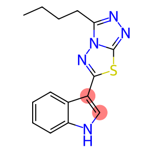 1H-Indole, 3-(3-butyl-1,2,4-triazolo[3,4-b][1,3,4]thiadiazol-6-yl)-