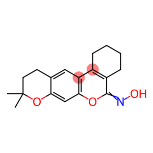 (5E)-N-hydroxy-9,9-dimethyl-1,2,3,4,10,11-hexahydro-5H,9H-benzo[c]pyrano[3,2-g]chromen-5-imine