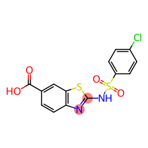 2-(4-氯苯并磺酰氨基)-1,3-苯并噻唑-6-羧酸