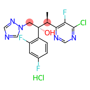 (2R,3S)-3-(6-Chloro-5-fluoropyrimidin-4-yl)-2-(2,4-difluorophenyl)-1-(1H-1,2,4-triazol-1-yl)butan-2-ol Hydrochloride