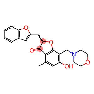 (2Z)-2-(1-benzofuran-2-ylmethylidene)-6-hydroxy-4-methyl-7-(morpholin-4-ylmethyl)-1-benzofuran-3(2H)-one