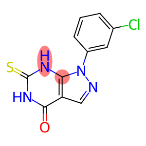 1-(3-CHLOROPHENYL)-6-MERCAPTO-1,5-DIHYDRO-4H-PYRAZOLO[3,4-D]PYRIMIDIN-4-ONE