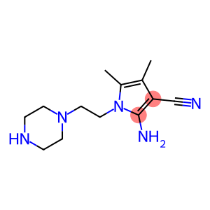 2-AMINO-4,5-DIMETHYL-1-(2-PIPERAZIN-1-YLETHYL)-1H-PYRROLE-3-CARBONITRILE