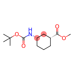 Methyl cis-(+/-)-3-{[(tert-butoxy)carbonyl]amino}cyclohexane-1-carboxylate