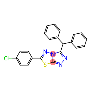 1,2,4-Triazolo[3,4-b][1,3,4]thiadiazole, 6-(4-chlorophenyl)-3-(diphenylmethyl)-