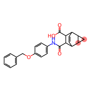 7-{[4-(benzyloxy)anilino]carbonyl}tricyclo[3.2.2.0~2,4~]non-8-ene-6-carboxylic acid